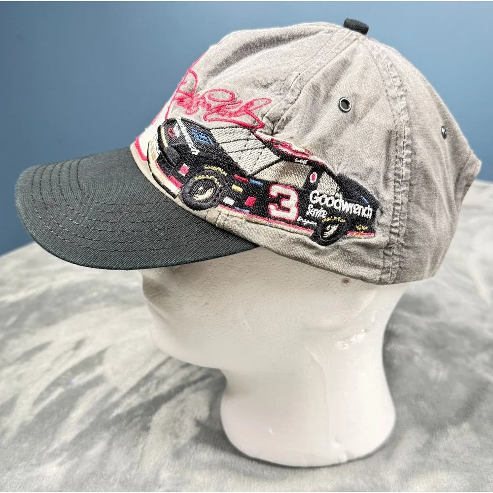 Vintage Dale Earnhardt 3 Snapback Hat Goodwrench NASCAR Racing Cap